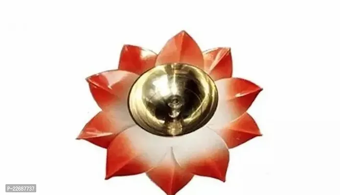 Decorative Kamal Shaped Akhand Diya Deepak For Pooja Decoration