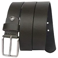 Al Khidmat Men's Leather Belt, Green-thumb1