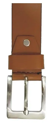 Al Khidmat Men's Leather Belt, Brown-thumb1