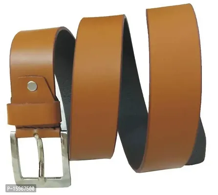 Al Khidmat Men's Leather Belt, Brown-thumb0