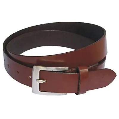 Al Khidmat Men's Leather Belt, Brown