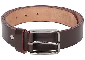 Al Khidmat Mens/Gents/Boys Genuine Original Leather Belt | Formal/Casual | Brown/Black/Tan Colour | 28 to 44 Sizes | 1 Year Warranty-thumb1
