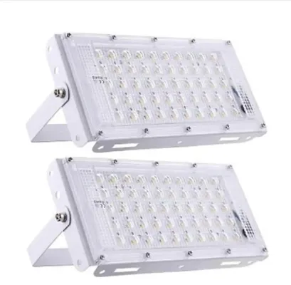 2 WHITE BRIC LED 50W LIGHT COMBO PACK OF 2-thumb0