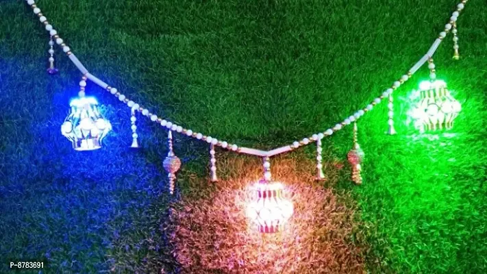 Multicolor 1 Meter Gate Toran For Diwali Decoration Pack Of 1-thumb0