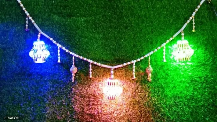 Multicolor 1 Meter Gate Toran For Diwali Decoration Pack Of 1-thumb2