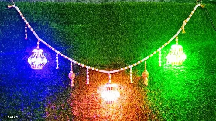 Multicolor 1 Meter Gate Toran For Diwali Decoration Pack Of 1-thumb4