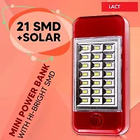 ( 221 SU ) 21 SMD EMERGENCY SOLAR LIGHT WITH INBUILD POWER BANK AND DATA CABLE  PACK OF 1-thumb1