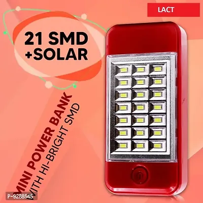 ( 221 SU ) 21 SMD EMERGENCY SOLAR LIGHT WITH INBUILD POWER BANK AND DATA CABLE  PACK OF 1-thumb2