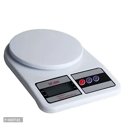 LACT Digital Electronic Weight Machine for Home Kitchen, Shop,Weighing Scale Kitchen | Weigh Food, Fruits, Vegetables, Upto 10 KG | Small, Portable White-thumb5