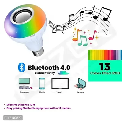 MUSIC LED BULB 24 KEY REMOTE COLOR CHANGING PACK OF 1-thumb0