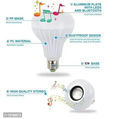 MUSIC LED BULB 24 KEY REMOTE COLOR CHANGING PACK OF 1-thumb2