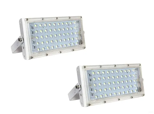 2  WHITE BRIC  LED Flood Light | Super Strong Body and Handle | High Lumens Energy Efficient Brick Led Light(Pack of 2)-thumb0