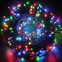 1  RGB   15 -METER BLACK MULTI Wire Long String Light with 40% More Brighter || Automatic Pattern Changer || Diwali || Christmas || Multicolour|-thumb1