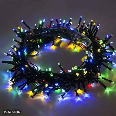 13 METER BLACK MULTI  Wire Long String Light with 40% More Brighter || Automatic Pattern Changer || Diwali || Christmas || Multicolour||-thumb0