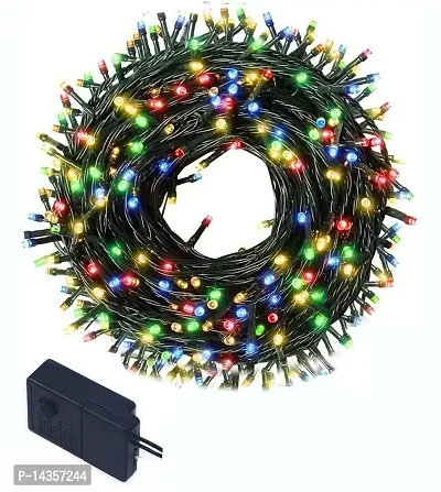 45 METER BLACK MULTI  Serial String Led Light With 8 Modes Changing Controller For Home Decoration (Multicolor)Pack Of 1(Plastic)