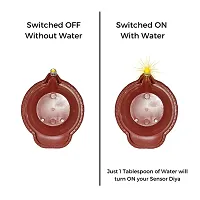 6  Water Sensor Eco-Friendly Led Diyas Candle E-Diya, Warm Orange Ambient Lights, Battery Operated Led Candles for Home Decor, Festivals Decoration Diwali Lights (6)-thumb1