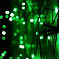 12 METER  GREEN  Serial Lights for Decoration Long Lights for Balcony Decoration Copper Wire Fairy String Rice Light Pixel Led Light Mirchi Light for Outdoor Decor (Green)-thumb1