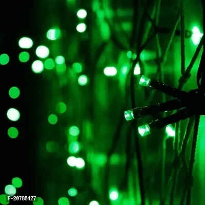 12 METER  GREEN  Serial Lights for Decoration Long Lights for Balcony Decoration Copper Wire Fairy String Rice Light Pixel Led Light Mirchi Light for Outdoor Decor (Green)-thumb2