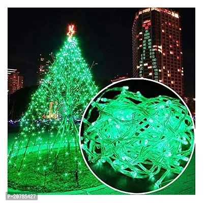12 METER  GREEN  Serial Lights for Decoration Long Lights for Balcony Decoration Copper Wire Fairy String Rice Light Pixel Led Light Mirchi Light for Outdoor Decor (Green)-thumb3