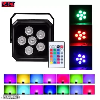 LACT ENTERPRISE DJ LED Par Flood Light with 12 LED for Diwali Christmas Home Disco Party Festival Lighting with Remote C-thumb3