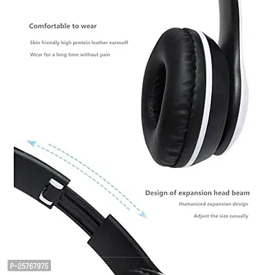 P-47 Wireless Bluetooth || Portable Sports Headphones with Microphone || Feature, Stereo  || FM, Memory Card ||  Support, Compatible with All Android  iOS Device ||-thumb5