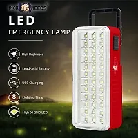 36 SMD EMERGENCY LIGHT Solar High-Bright 36 LED Light with Android Charging Support High Rechargeable LED Emergency Light (36 LED+ Solar) - 7.80 Watts, Multicolor, Rectangular CHA-D1-thumb2