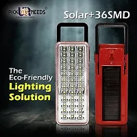 36 SMD EMERGENCY LIGHT Solar High-Bright 36 LED Light with Android Charging Support High Rechargeable LED Emergency Light (36 LED+ Solar) - 7.80 Watts, Multicolor, Rectangular CHA-D1-thumb2