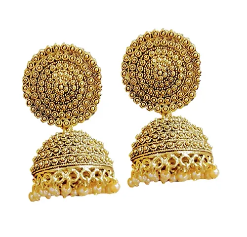 Plated Jhumkas Jewellery For Womens - For All Occasion