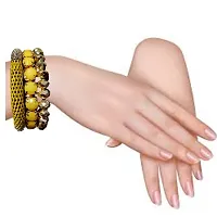 Proplady Bling Collection Charm Bracelet Set (Set of 3), Gold Toned Charm Bracelets for Girls  Women-thumb1