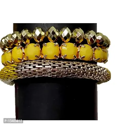 Proplady Bling Collection Charm Bracelet Set (Set of 3), Gold Toned Charm Bracelets for Girls  Women-thumb4