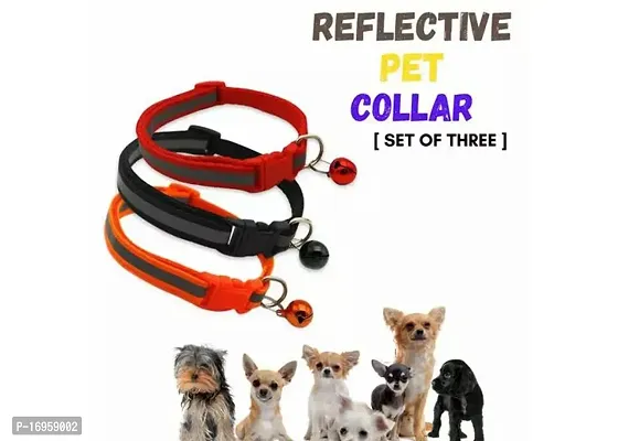 3 Pcs Beautiful Reflective Collar For Small Pets-thumb0