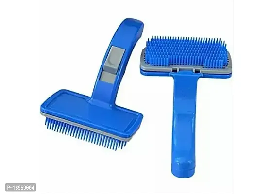 Self Cleaning Slicker Brush Comb, Gently Removes Loose Undercoat, Mats And Tangled Hair