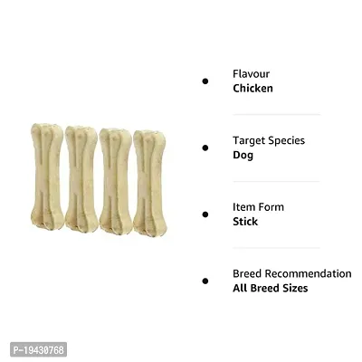 Bone Calcium Treat for Dogs - 3 inch, 12 Bones | Suitable for Small  Medium Dogs Best Healthy Dog Bones to Clean Teeth and Freshen Breath-thumb3