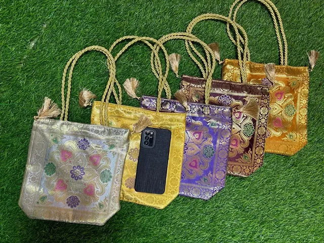 Banarasi Potli Bags for womens pack of 5