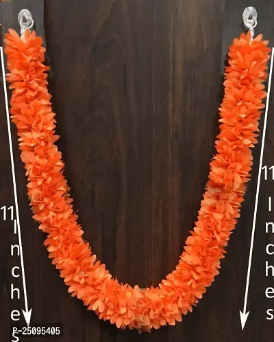 Hand Made Washable 22 Inches Multicolor Artificial Flower Mala for Photo Frames, God idols and Wedding Events and Pooja Decors