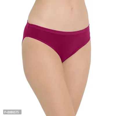 Women Cotton Blend Hispster Maroon Color Panty-thumb3