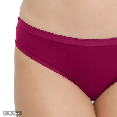 Women Cotton Blend Hispster Maroon Color Panty-thumb4