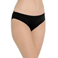 Women Pack of 3 Cotton Blend Hispster Black Color Panty-thumb3