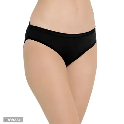 Women Pack of 3 Cotton Blend Hispster Black Color Panty-thumb4
