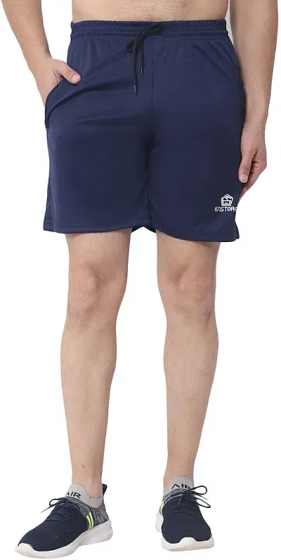 Stylish Cotton Blend Solid Shorts For Men
