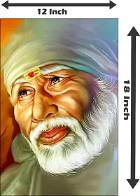 Sai Baba Wall Stickers Paper With Gloss Laminated (Size 12x18 Inches )-thumb1