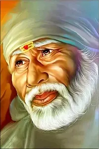 Sai Baba Wall Stickers Paper With Gloss Laminated (Size 12x18 Inches )-thumb2