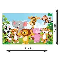 Enjoy Animals Cartoon Play Schools Self Adhesive Wall Sticker-thumb2