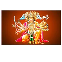 Panchmukhi Hanuman Acrylic Wall Sticker Vastu Rectificationof Home, Office and Factory-thumb1