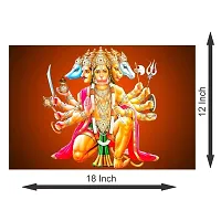 Panchmukhi Hanuman Acrylic Wall Sticker Vastu Rectificationof Home, Office and Factory-thumb2