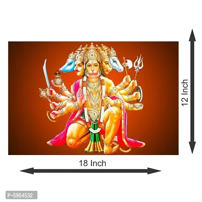 Panchmukhi Hanuman Acrylic Wall Sticker Vastu Rectificationof Home, Office and Factory-thumb3