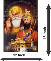 Guru Govind Singh with Shree Guru Nanak Dev Ji Wall Sticker Waterproof Sticker for Home D&eacute;cor-thumb2