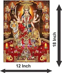 VOORKOMS Home Decor Maa Durga Face Art Wall Sticker for Bedroom-thumb2