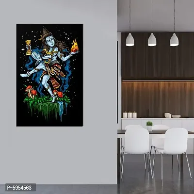 Tandav Dancing Lord Shiva Wall Sticker Fully Waterproof with High Gloss Lamination