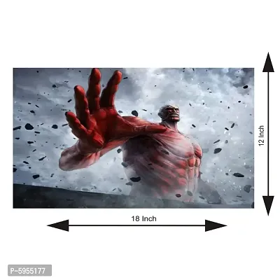 Voorkoms Attack on Titan Wall Sticker Poster for Living Bed Room Office Space-thumb3